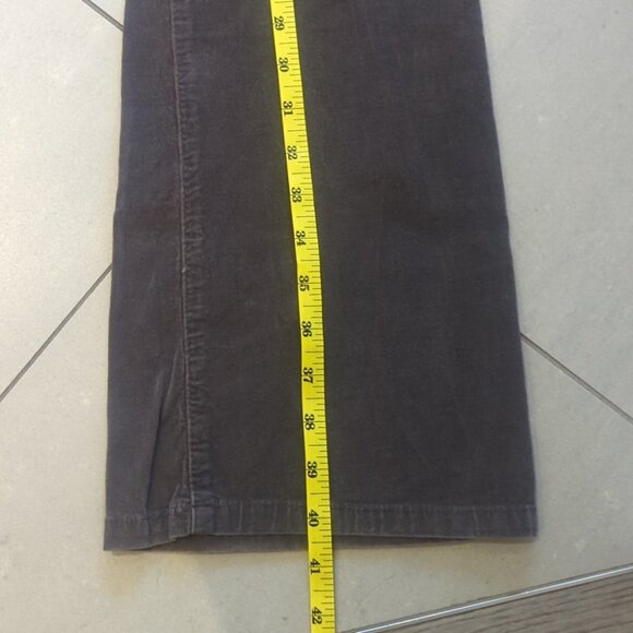 Women's Gray Boot Cut Corduroy Soft Pants - Size 10 Great Condition - Picture 6 of 7